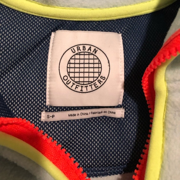 Urban Outfitters Ethan Fleece Half Zip Popover Jacket In Light Blue. NWOT! Sz S - Picture 8 of 9